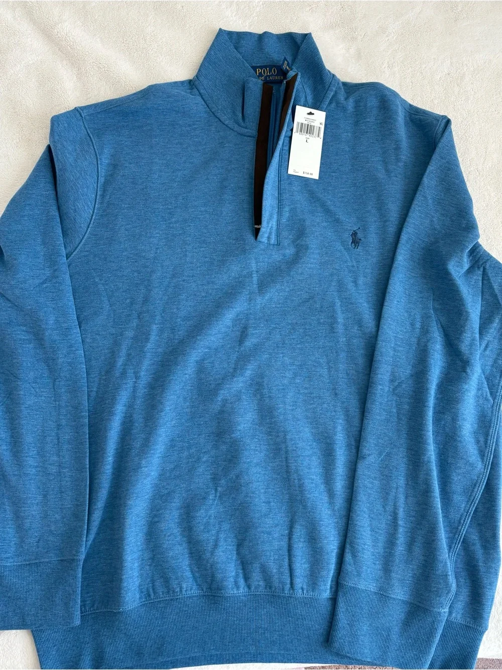 Polo Ralph Lauren Men's Blue Half-Zip Sweater